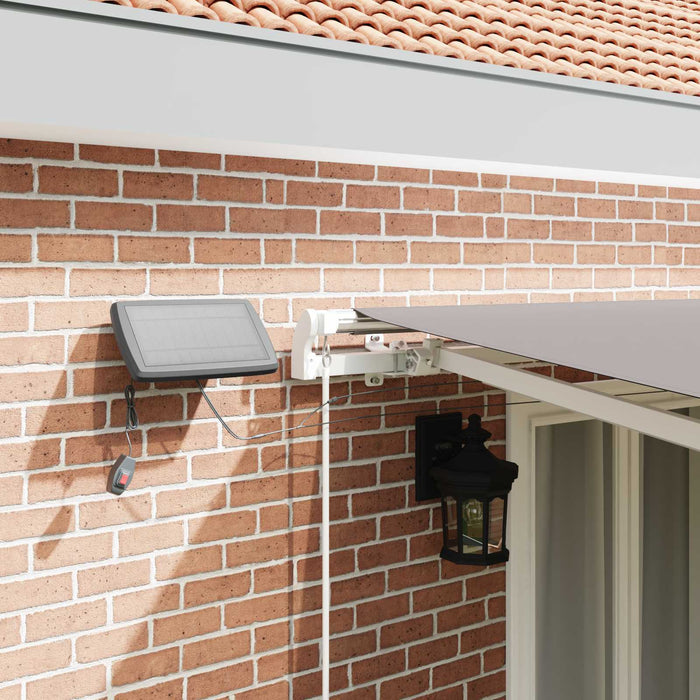 Cadru de marchiză electric cu LED și senzor 4 x 3,5 m Antracit WALTI