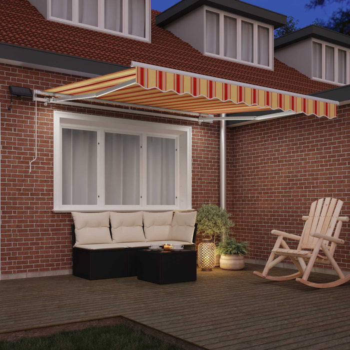 Cadru de marchiză electric cu LED și senzor 4,5 x 3,5 m WALTI
