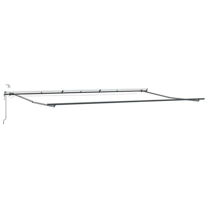 Copertină cu Manual Antracit 6 × 3,5 m Metal - WALTI WALTI