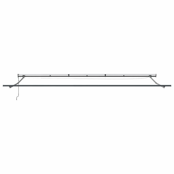 Copertină cu Manual Antracit 6 × 3,5 m Metal - WALTI WALTI