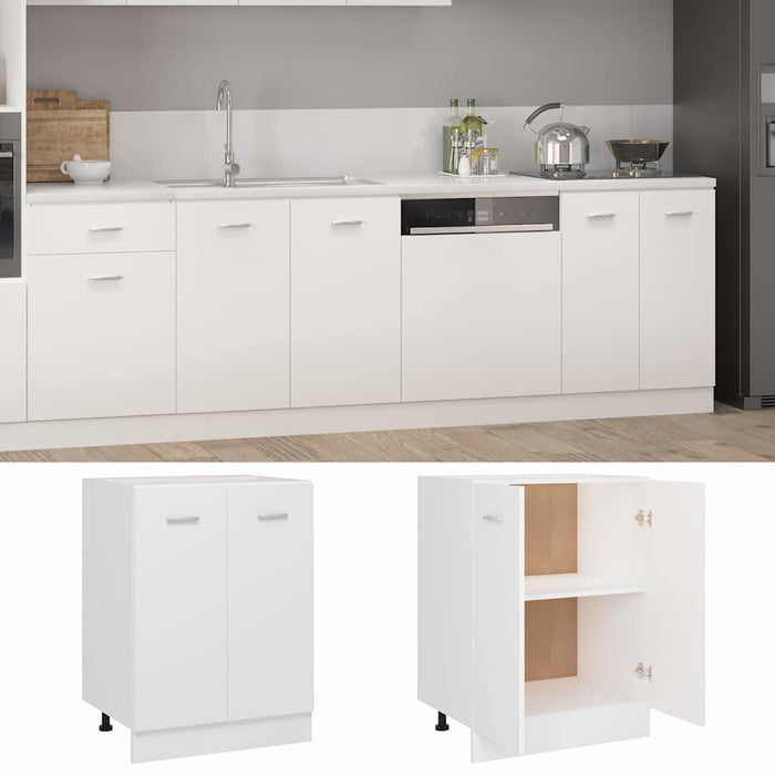 Dulap inferior “Lyon”, alb, 60 x 46 x 81,5 cm, lemn prelucrat WALTI