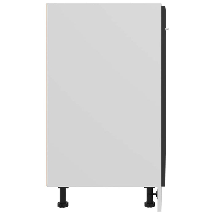 Dulap inferior “Lyon”, negru, 60 x 46 x 81,5 cm, lemn prelucrat WALTI