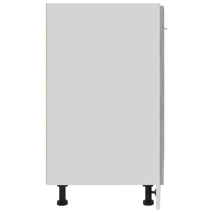 Dulap inferior “Lyon”, gri beton, 60 x 46 x 81,5 cm WALTI