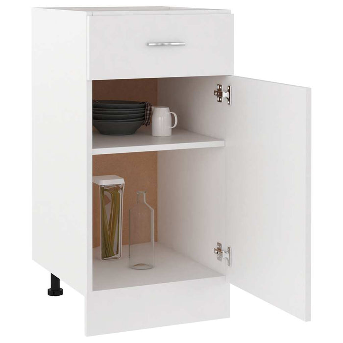 Dulap inferior cu sertar “Lyon”, alb, 40x46x81,5 cm WALTI
