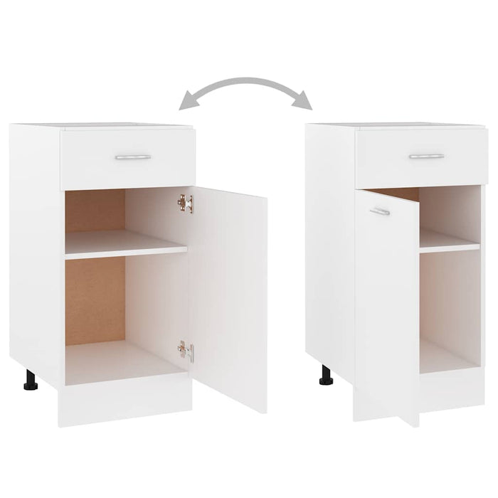 Dulap inferior cu sertar “Lyon”, alb, 40x46x81,5 cm WALTI