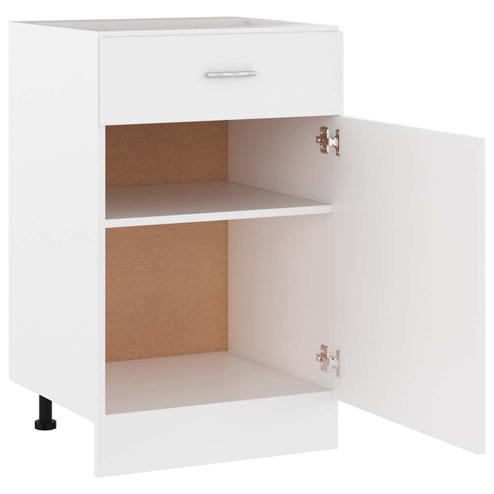 Dulap inferior cu sertar “Lyon”, alb, 50x46x81,5 cm WALTI