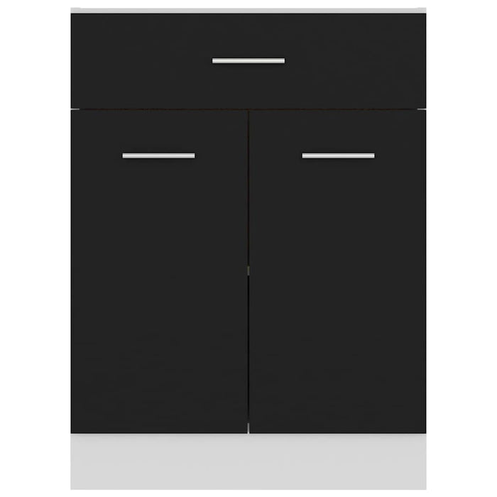 Dulap inferior cu sertar “Lyon”, negru, 60x46x81,5 cm WALTI