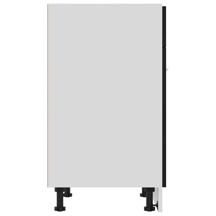 Dulap inferior cu sertar “Lyon”, negru, 60x46x81,5 cm WALTI