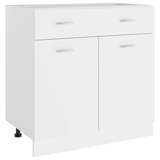 Dulap inferior cu sertar “Lyon”, alb, 80x46x81,5 cm - WALTI WALTI