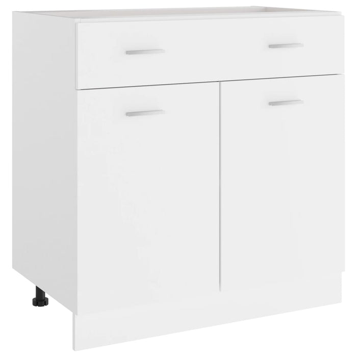 Dulap inferior cu sertar “Lyon”, alb, 80x46x81,5 cm WALTI