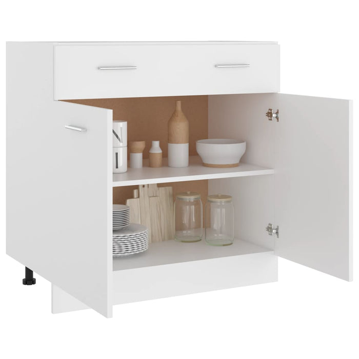 Dulap inferior cu sertar “Lyon”, alb, 80x46x81,5 cm WALTI