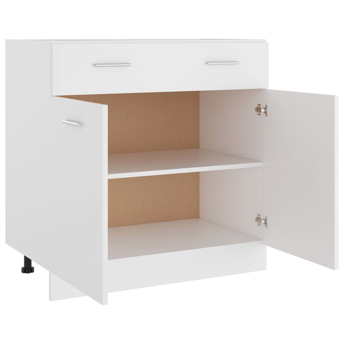 Dulap inferior cu sertar “Lyon”, alb, 80x46x81,5 cm WALTI
