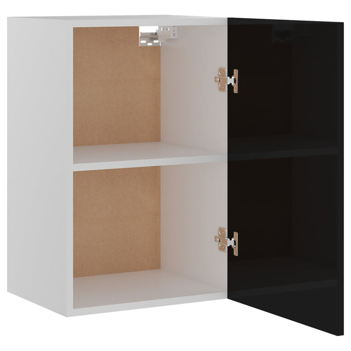 Dulap suspendat “Lyon” negru extralucios 39,5x31x60 cm WALTI