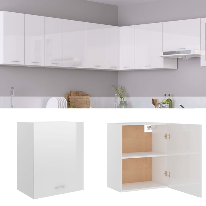 Dulap suspendat “Lyon” alb extralucios 50 x 31 x 60 cm WALTI