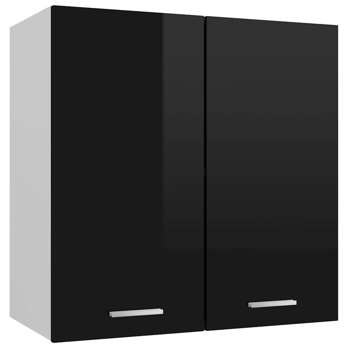 Dulap suspendat “Lyon”, negru extralucios, 60x31x60 cm WALTI