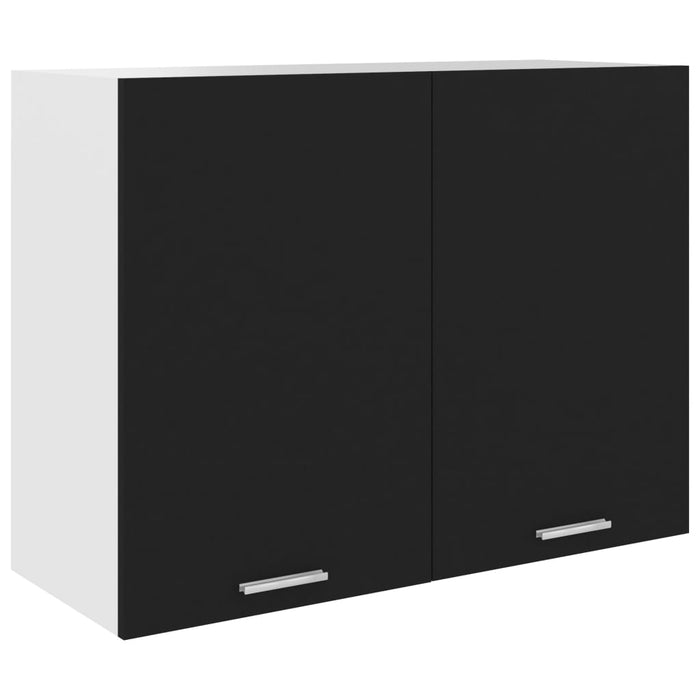 Dulap suspendat “Lyon”, negru, 80 x 31 x 60 cm, lemn prelucrat WALTI