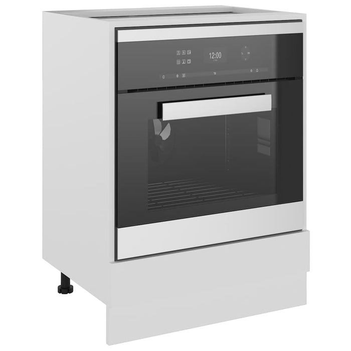 Dulap pentru cuptor "Riga", alb, 60x46x81,5 cm, lemn prelucrat WALTI