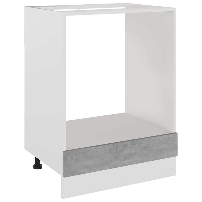 Dulap pentru cuptor "Riga", gri beton, 60x46x81,5 cm WALTI