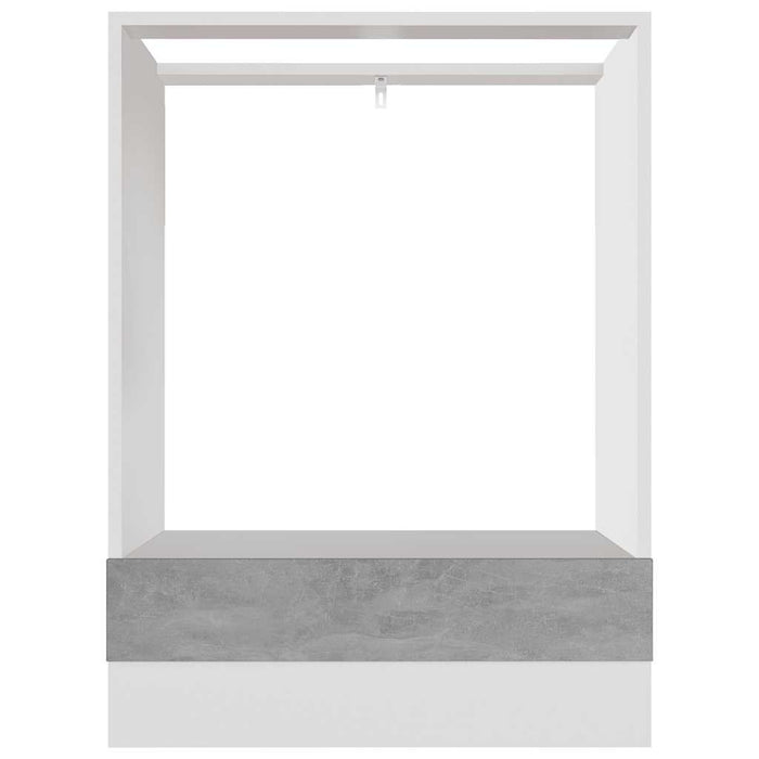 Dulap pentru cuptor "Riga", gri beton, 60x46x81,5 cm WALTI