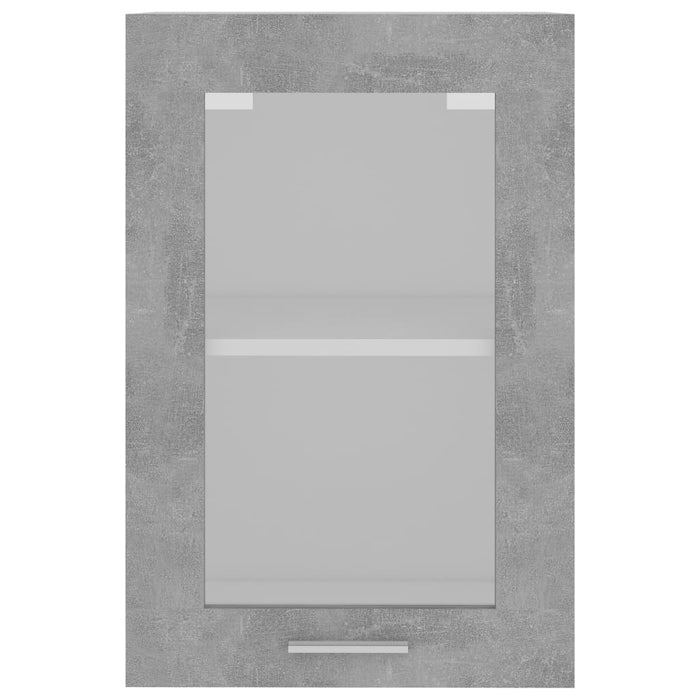 Dulap de sticlă suspendat “Lyon” gri beton 40x31x60 cm WALTI