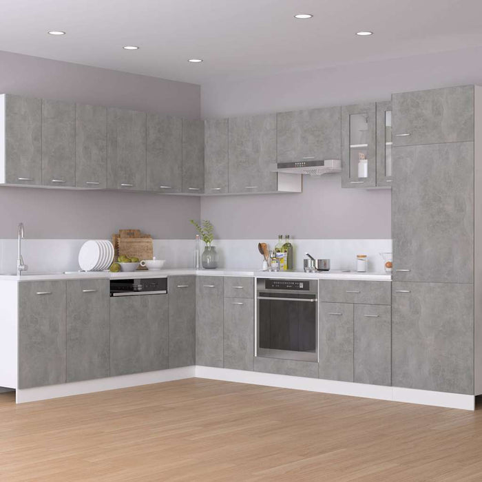 Dulap de sticlă suspendat “Lyon” gri beton 60x31x60 cm WALTI