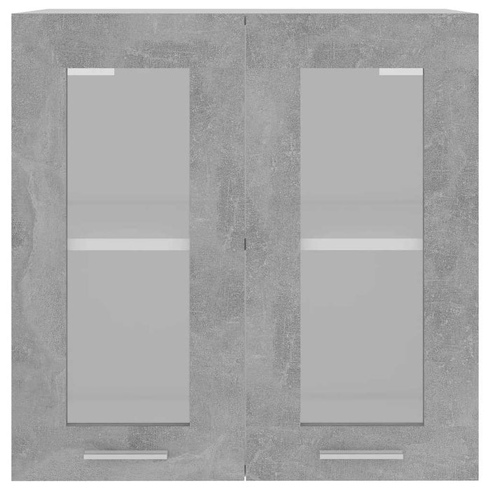 Dulap de sticlă suspendat “Lyon” gri beton 60x31x60 cm WALTI