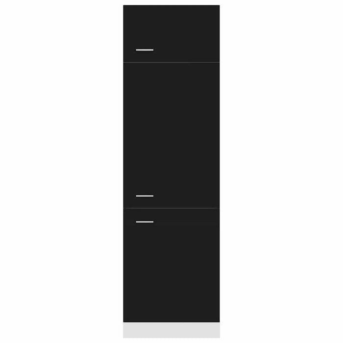 Dulap de frigider “Lyon”, negru, 60x57x207 cm, lemn prelucrat WALTI