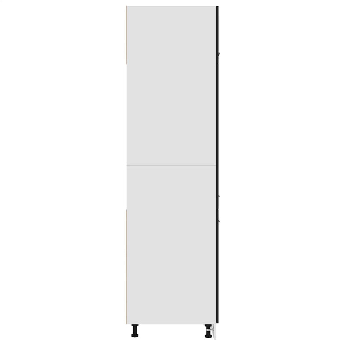 Dulap de frigider “Lyon”, negru, 60x57x207 cm, lemn prelucrat WALTI