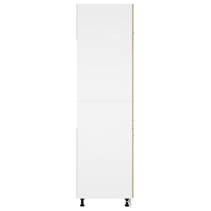 Dulap de frigider, stejar sonoma, 60x57x207 cm, lemn prelucrat WALTI