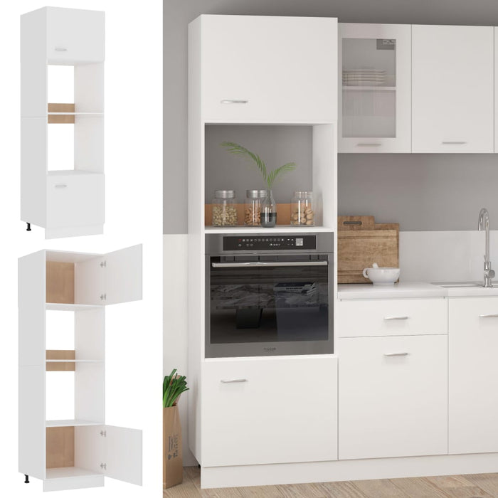 Dulap cuptor microunde “Lyon”, alb, 60 x 57 x 207 cm WALTI