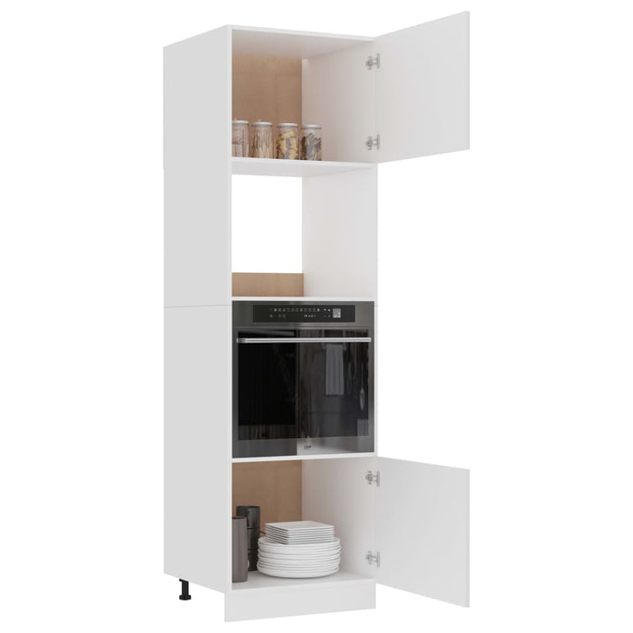 Dulap cuptor microunde “Lyon”, alb, 60 x 57 x 207 cm WALTI
