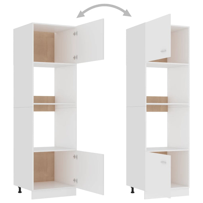 Dulap cuptor microunde “Lyon”, alb, 60 x 57 x 207 cm WALTI