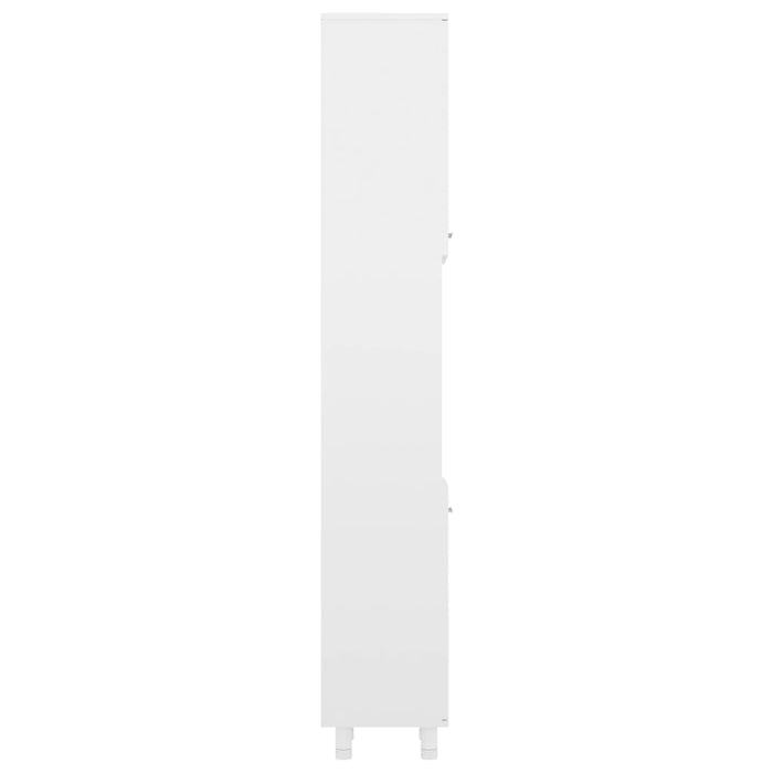 Dulap de baie, alb extralucios, 30x30x179 cm, lemn prelucrat WALTI