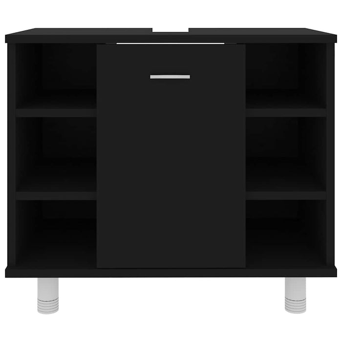 Dulap de baie, negru, 60 x 32 x 53,5 cm, lemn prelucrat WALTI