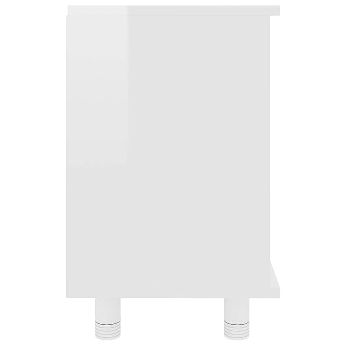 Dulap de baie, alb extralucios, 60x32x53,5 cm, lemn prelucrat WALTI