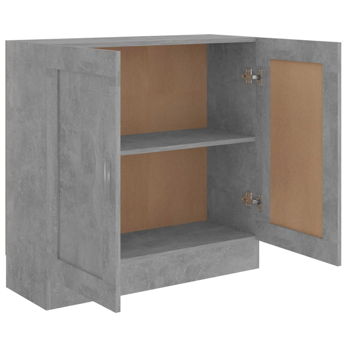 Bibliotecă, gri beton, 82,5x30,5x80 cm, lemn prelucrat WALTI