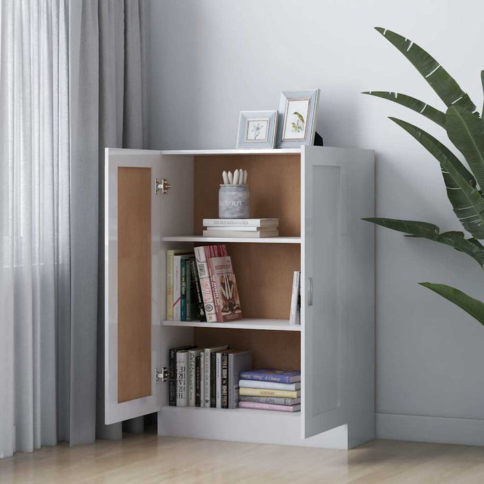 Bibliotecă, alb extralucios, 82,5 x 30,5 x 115 cm, PAL WALTI