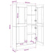 Bibliotecă, alb, 82,5 x 30,5 x 150 cm, lemn prelucrat - WALTI WALTI