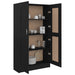 Bibliotecă, negru, 82,5x30,5x150 cm, lemn prelucrat - WALTI WALTI