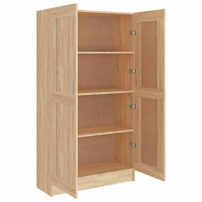Bibliotecă, stejar Sonoma, 82,5x30,5x150 cm, lemn prelucrat - WALTI WALTI
