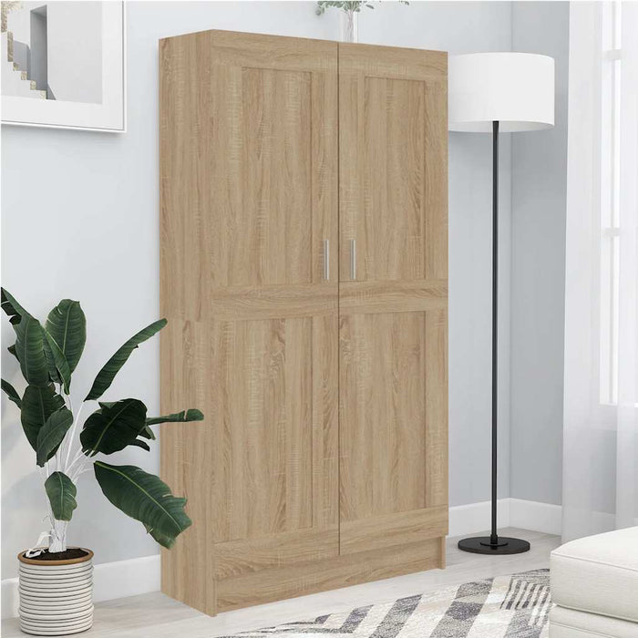 Bibliotecă, stejar Sonoma, 82,5x30,5x150 cm, lemn prelucrat - WALTI WALTI