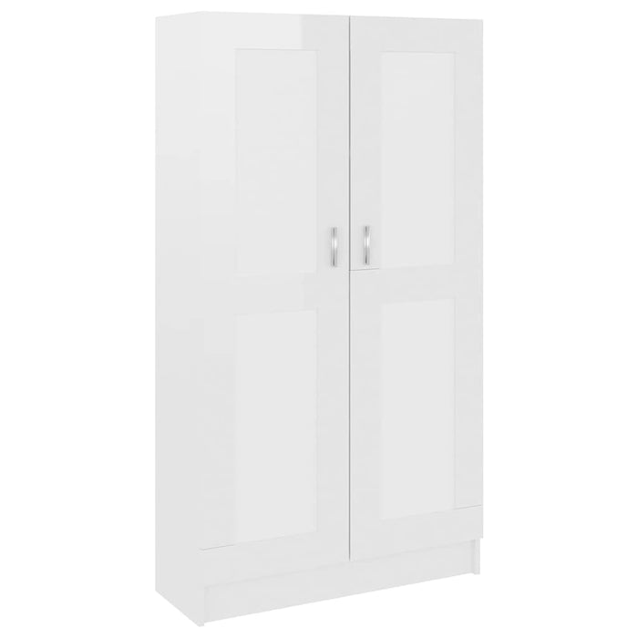 Bibliotecă, alb extralucios, 82,5x30,5x150 cm, lemn prelucrat - WALTI WALTI