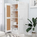 Bibliotecă, alb extralucios, 82,5x30,5x150 cm, lemn prelucrat - WALTI WALTI