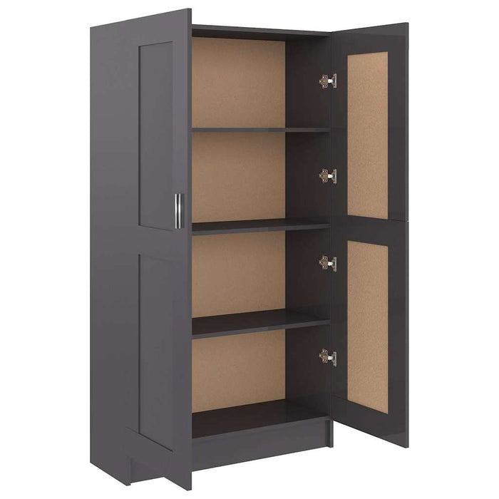 Bibliotecă, gri extralucios, 82,5 x 30,5 x 150 cm, PAL WALTI