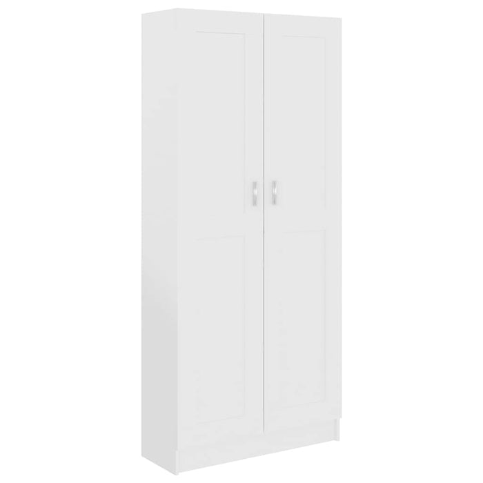 Bibliotecă, alb, 82,5x30,5x185,5 cm, lemn prelucrat WALTI