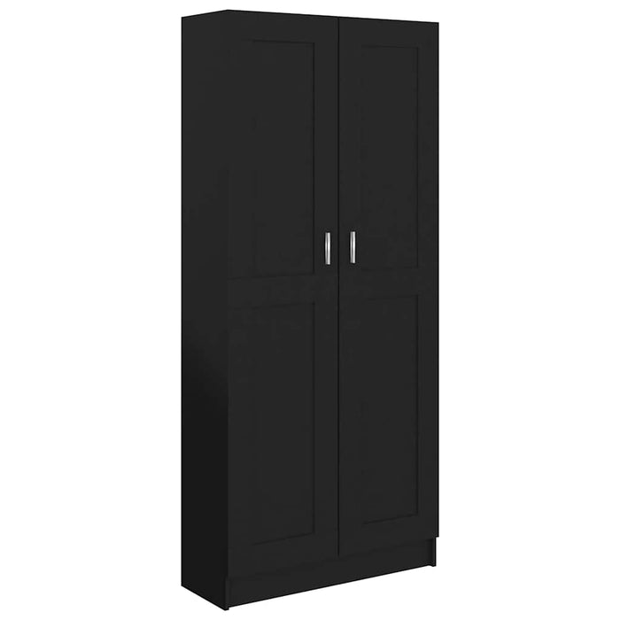Bibliotecă, negru, 82,5x30,5x185,5 cm, lemn prelucrat WALTI
