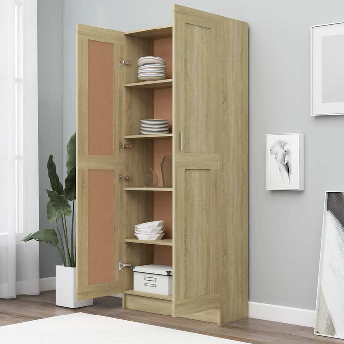 Bibliotecă, stejar sonoma, 82,5x30,5x185,5 cm, lemn prelucrat WALTI