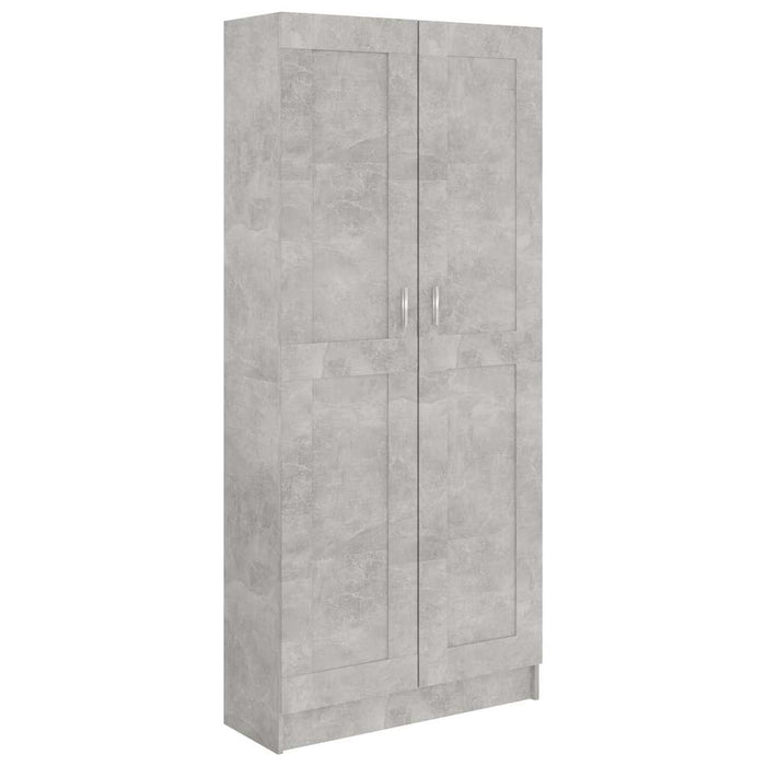Bibliotecă, gri beton, 82,5 x 30,5 x 185,5 cm, lemn prelucrat WALTI