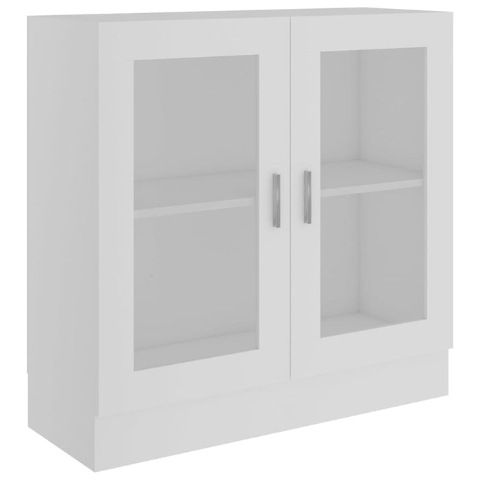 Dulap cu vitrină, alb, 82,5 x 30,5 x 80 cm, lemn prelucrat - WALTI WALTI