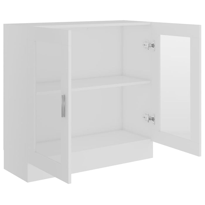 Dulap cu vitrină, alb, 82,5 x 30,5 x 80 cm, lemn prelucrat - WALTI WALTI